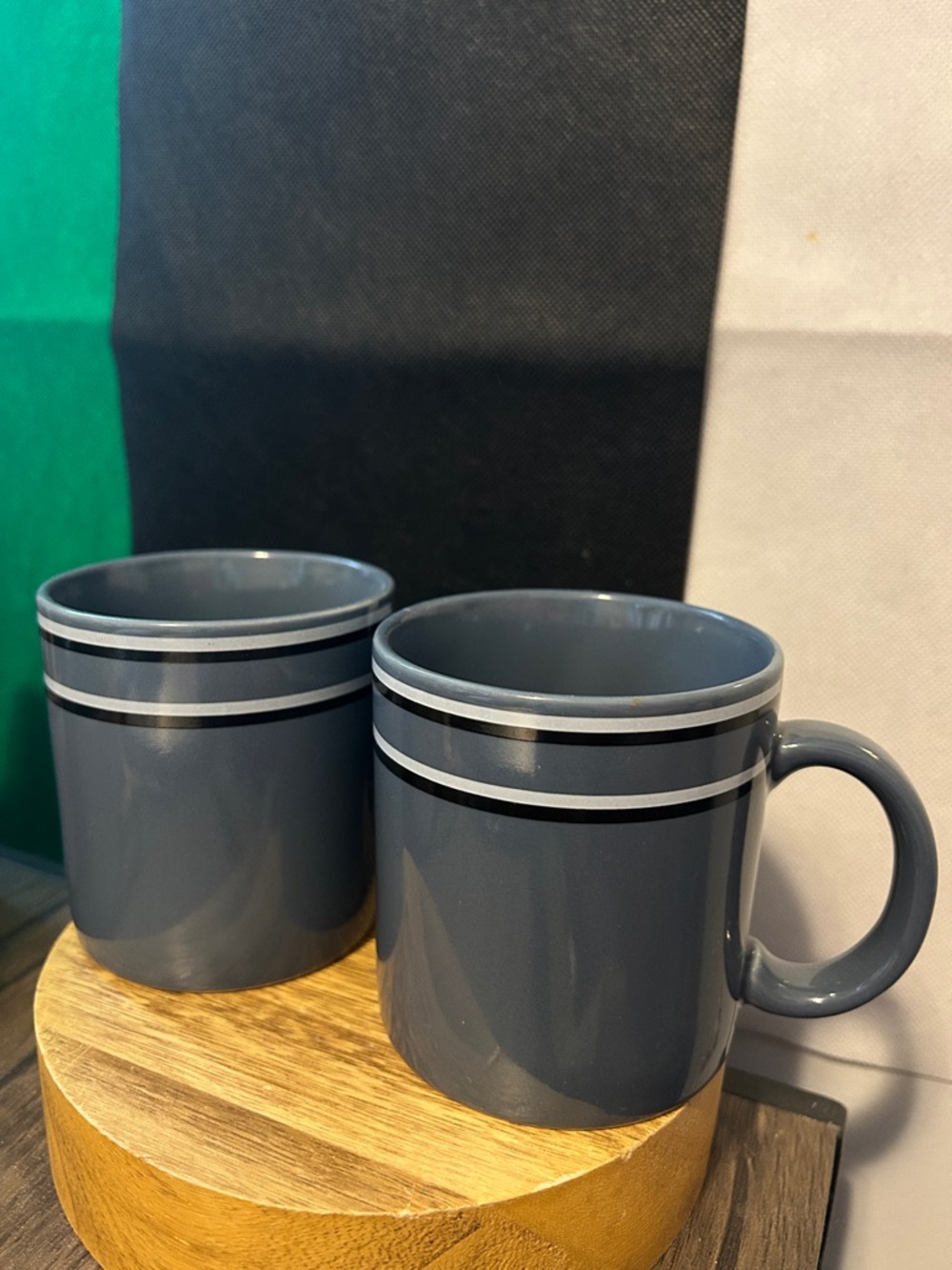Pair of Chromatics Stoneware Mugs